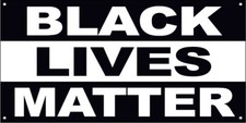 3x8 ft BLACK LIVES MATTER Vinyl Banner Sign - kwb