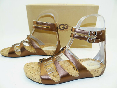 UGG Australia sandals strappy summer strappy sandals women's leather size 41 