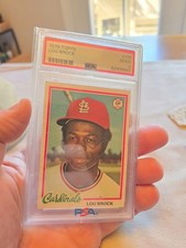 1978 Topps Lou Brock #170 PSA 2