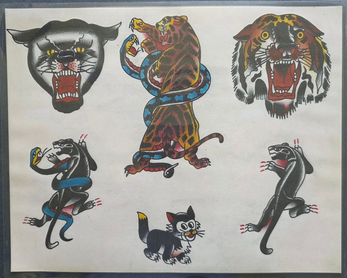 Huck Spaulding & Rogers Traditional Vintage Style Tattoo Flash 10
