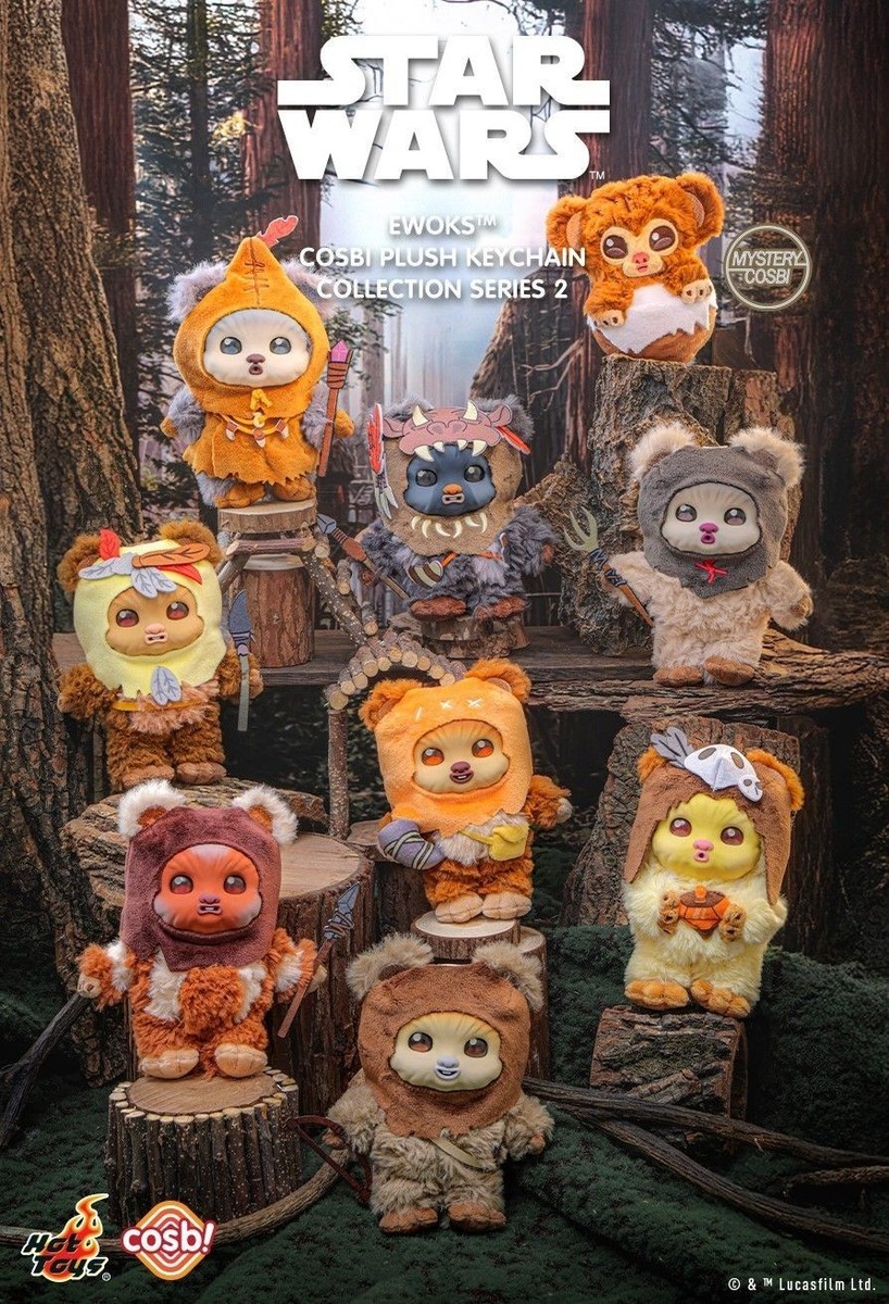 Hot Toys x Disney+ PPLU114N Star Wars Ewoks Cosbi Plush Keychain