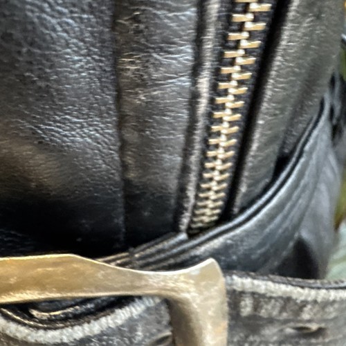 Scarlett Motorcycle Marlon Brando Women’s Lamb Leather Biker Jacket Size L Soft - Picture 10 of 17