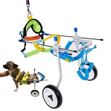 Adjustable Dog Wheelchair/Cart for Back Legs  Pet/Doggie Doggy Blue