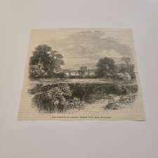 View Of Maroon Town Blue Mountains Jamaica c. 1865 Engraving (412)