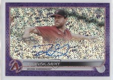 2022 Topps Chrome Rookie Purple Speckle Refractor 220/299 Tyler Gilbert Auto 3d1