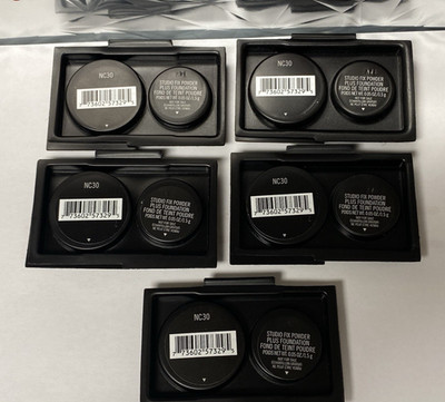 (5) X MAC Studio Fix Powder Plus Foundation NC30 Sample Size - ORIGINAL FORMULA