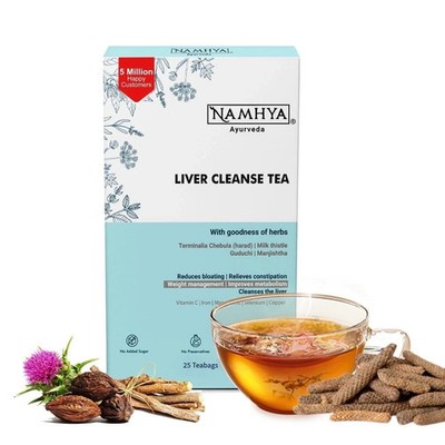 Namhya Liver cleanse Tea with Harad Milk Thistle 100G Free Shipping World Wide