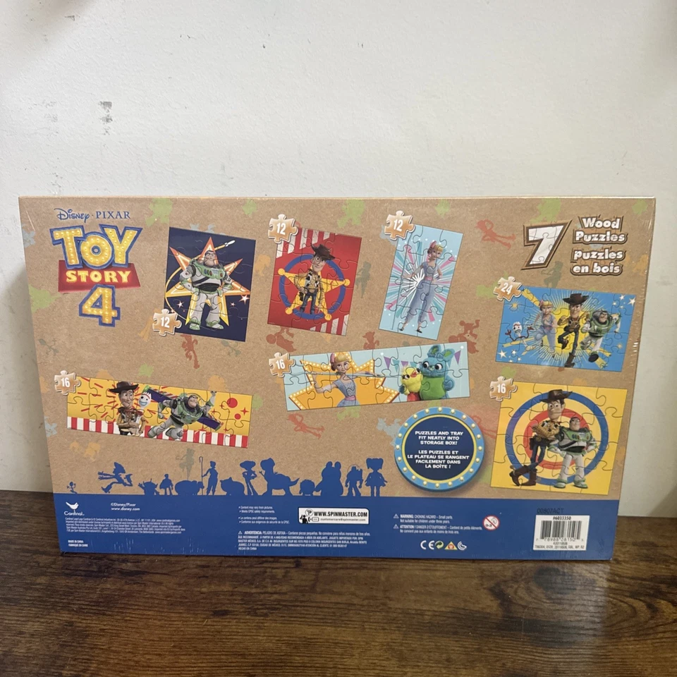 Disney Toy Story 4 пазлы - с деревянной коробкой для хранения - новый - Изображение 2 из 3