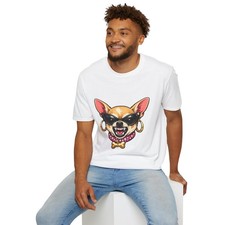 Unisex Softstyle T-shirt Chihuahua Fierce Attitude Dog Pet Sassy Small Feisty