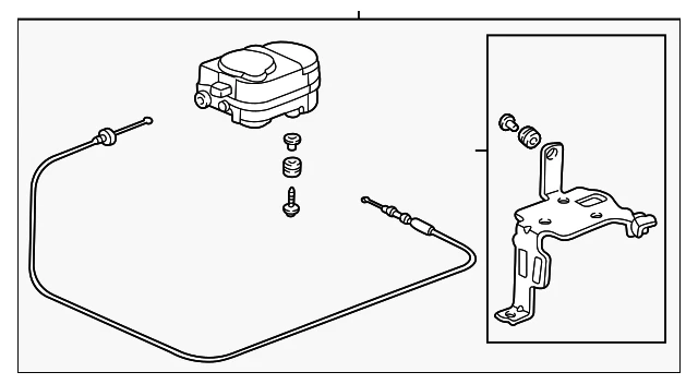 Conjunto de actuador genuino Honda 36510-P8F-A00 Foto 3 de 4