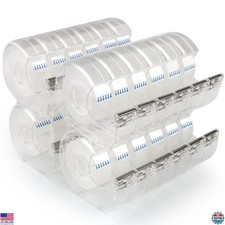 24 Pcs Clear Tape with Dispenser, 0.7 in x 1000 in for Craft, Repair, Gift Wrap