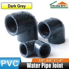 PVC Fitting Plain x Internal Threaded to BSP Adaptor 90  Elbow 1/2" 2" Coupling