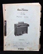 Vintage Yamaha Electone B-4B B-4BR Parts List Manual Organ Service Repair 1975