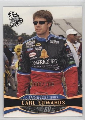 2007 Press Pass NASCAR Busch Series Platinum 98/100 Carl Edwards #P35 05k6
