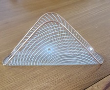 Chance 1950 Vintage Serviettenhalter aus Glas mit Wirbelmuster