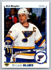 1990 Upper Deck Rick Meagher #285b St. Louis Blues