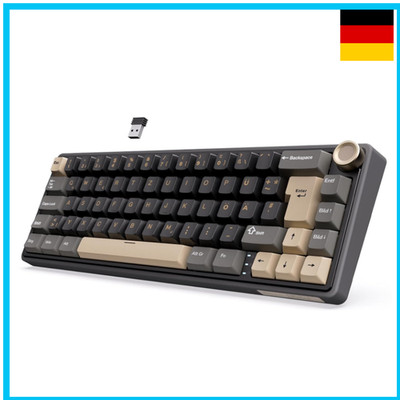 RK ROYAL KLUDGE R65 Mechanische Tastatur 60 Prozent QWERTZ RGB Gasket
