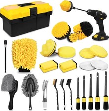 27Pcs Car Detailing Kit Drill Brush Set for Interior Exterior