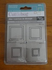 Cuttlebug Dies Provo Craft x 4 Square Frames - New