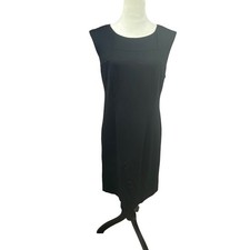 Chico's So Slimming Black Dress Sleeveless Career Party Sheath Small