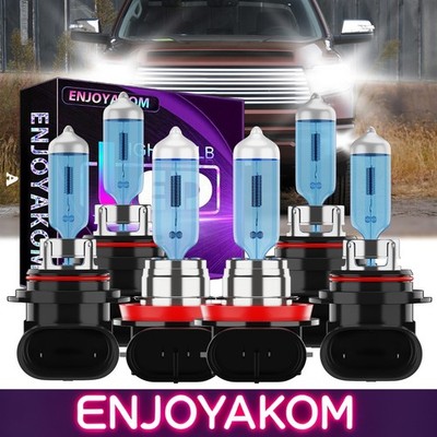 For Toyota Tundra 2007-2013 Halogen Headlight High Low Beam + Fog Light Bulbs