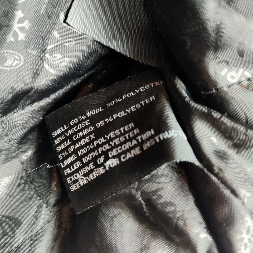 ZeroXPosure 60% Wool Coat Women's Size L Red Full Zip Zippered Pockets Insulated - Image 2 of 4