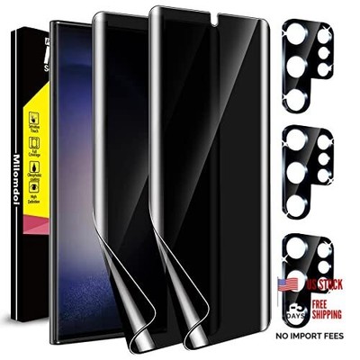 [2+3Pack] For Samsung Galaxy S23 Ultra Privacy Screen Protector [Not Glass]
