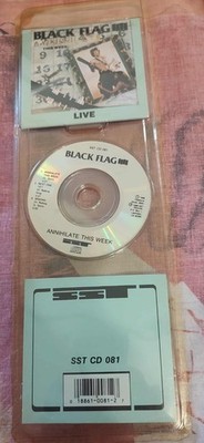 BLACK FLAG - LIVE ANNIHILATE THIS WEEK - 1986 SST 081 NEW BLISTER PAK RARE 3''