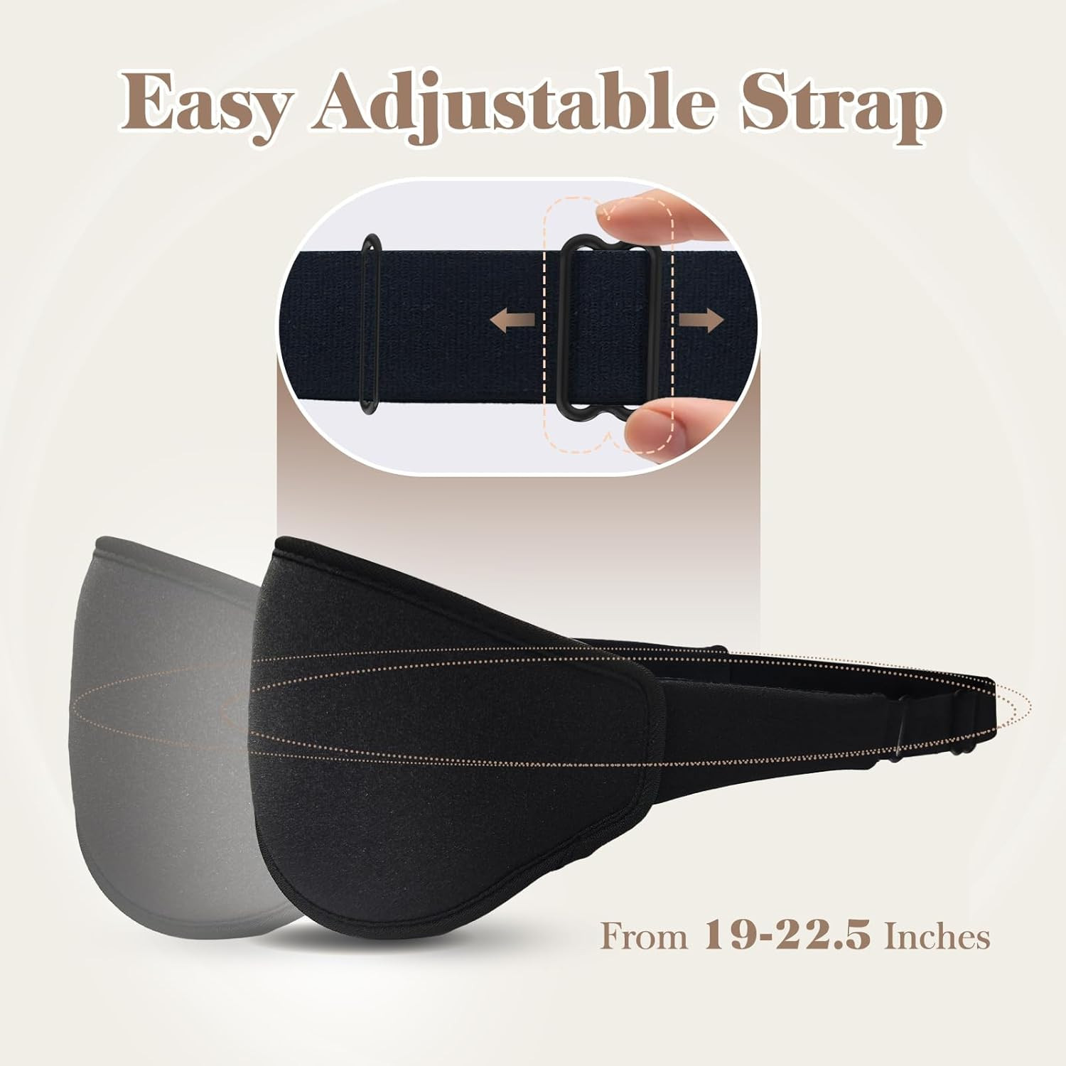 3D Eye Mask Sleep Mask for Men & Women, 100% Pressure-Free & Light Block-Out Eye