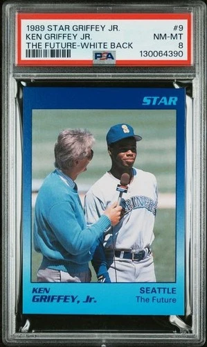 1989 STAR GRIFFEY JR. #9 KEN GRIFFEY JR. THE FUTURE-WHITE BACK  Rookie PSA 8