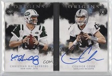 2016 Panini Origins Black 1/1 Christian Hackenberg Connor Cook #PSSB-CC Auto v7j