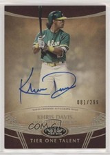 2019 Topps Tier One Tier One Talent Auto 81/299 Khris Davis #TTA-KD Auto 0g4