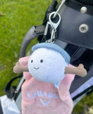 Jellycat Amuseables Sports Golf Ball Plush Keychain Soft Bag Charm Toy Cute Gift