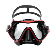 Panoramic HD Diving Mask Tempered Glass Anti-Fog Snorkel Swim Goggles Adult Pool