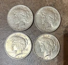 (4) Peace Silver Dollars (2)1922 & (2)1923 AU Condition #1