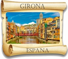 Girona Papyrus Aufkleber / Hochauflösender Vinyl Wasserdicht