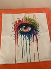 Rainbow Eye Pillow Case Cover 16x16