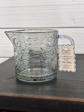 CWC Cook With Color Green Floral Glass Measur...