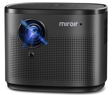 Miroir Mini Projector, Home HD Projector with Built-in Speaker, Auto Focus, Keys
