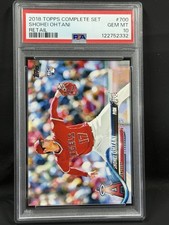 2018 TOPPS COMPLETE SET RETAIL #700 SHOHEI OHTANI ROOKIE RC PSA 10