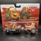 Disney Pixar Cars 2Pack Tow Mater & Tractor With Tire In Mouth. Combine Ship.