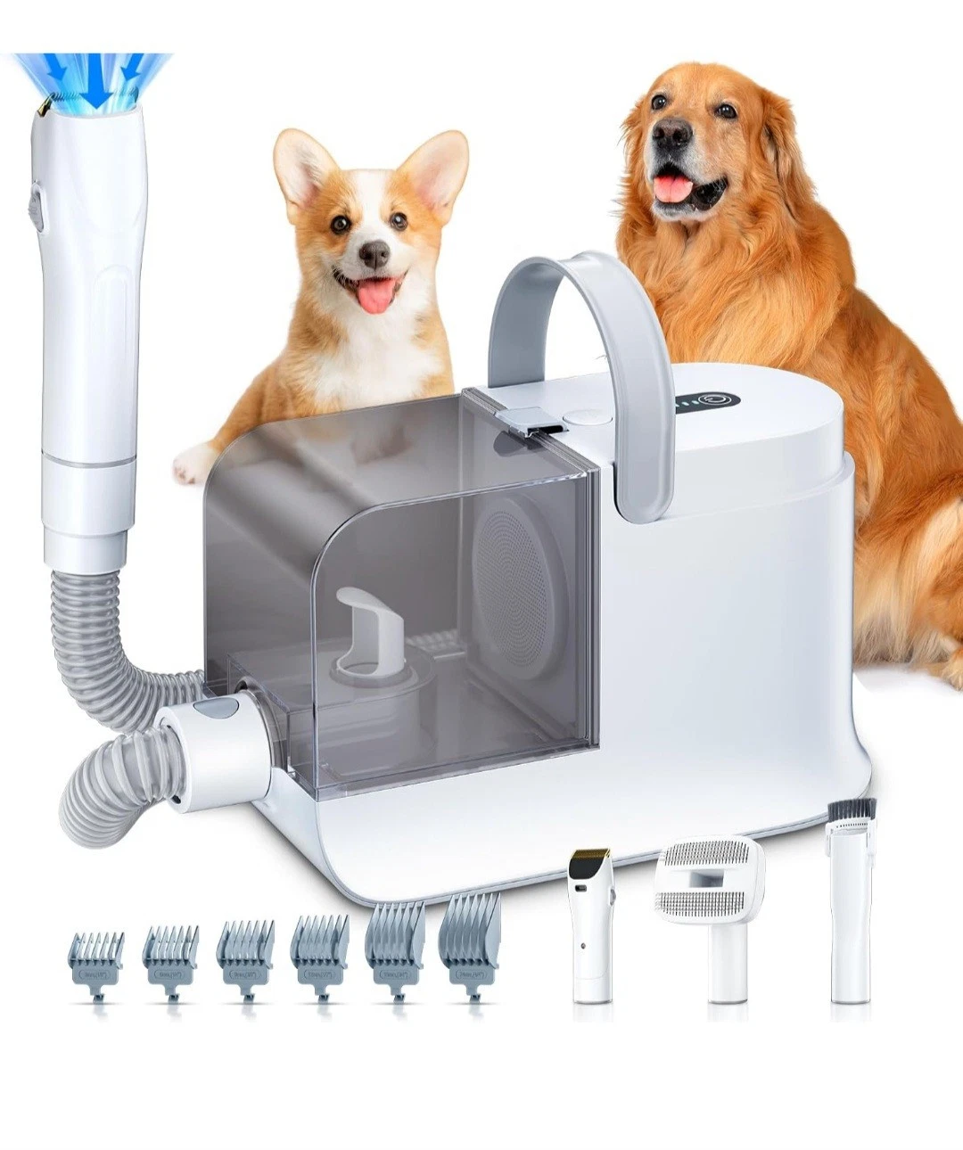 LABIGO Dog Cat Grooming Vacuum 12000 Pa Dog Hair Vacuum Nail Clipper 1.8 Liter
Opens in a new window