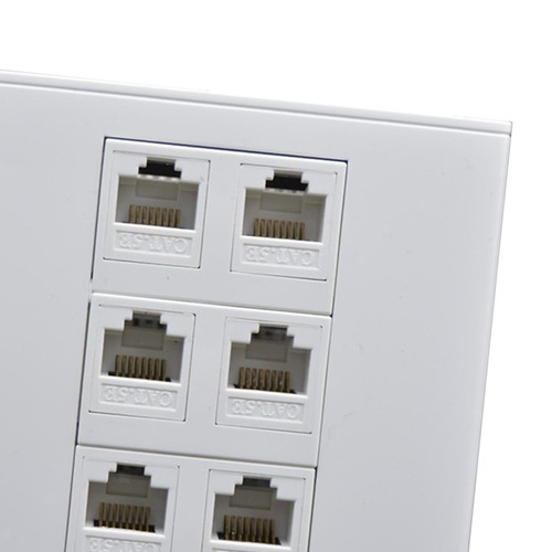Ethernet Wall Plate Outlet Accs Durable Installation Facile pour la - Photo 7/7