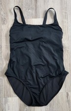 Athleta Swimsuit Hermosa Large Petite Black One Piece Bathing Suit