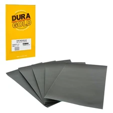 DURA-GOLD  5.5" x 9" Wet Dry Sandpaper, P1000 Grit, 25 Sheets, Single Sleeve