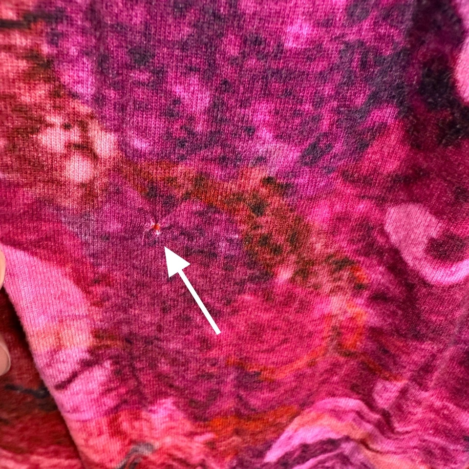 Soft Surroundings Maxi Dress Dark Floral Bohemian Women's sz L smocked romantic - Image 4 of 4