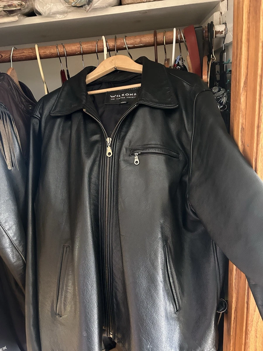 WILSONS LEATHER ジャケット XL 古着 WILSONS LEATHER/ ウィルソンズレザー/ ジップアップレザー