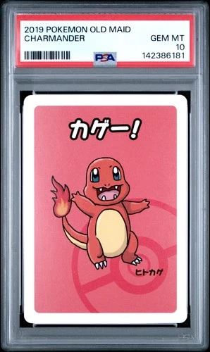 2019 POKEMON OLD MAID CHARMANDER PSA 10