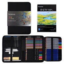 71Pack Drawing Supplies Sketching Kit,Art Supplies for Adults Artists Beginne...