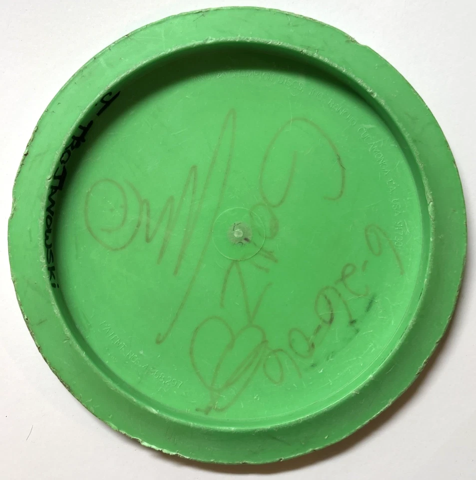 Innova DX Firebird PFN Patent Number Penned Green Disc Golf 173g Flat Used - Image 2 of 3